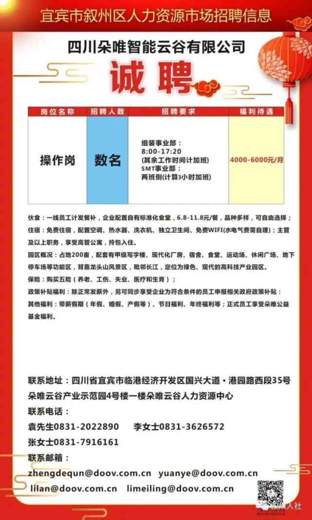 泸州最新招聘信息汇总